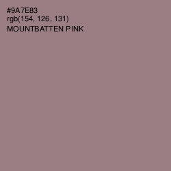 #9A7E83 - Mountbatten Pink Color Image